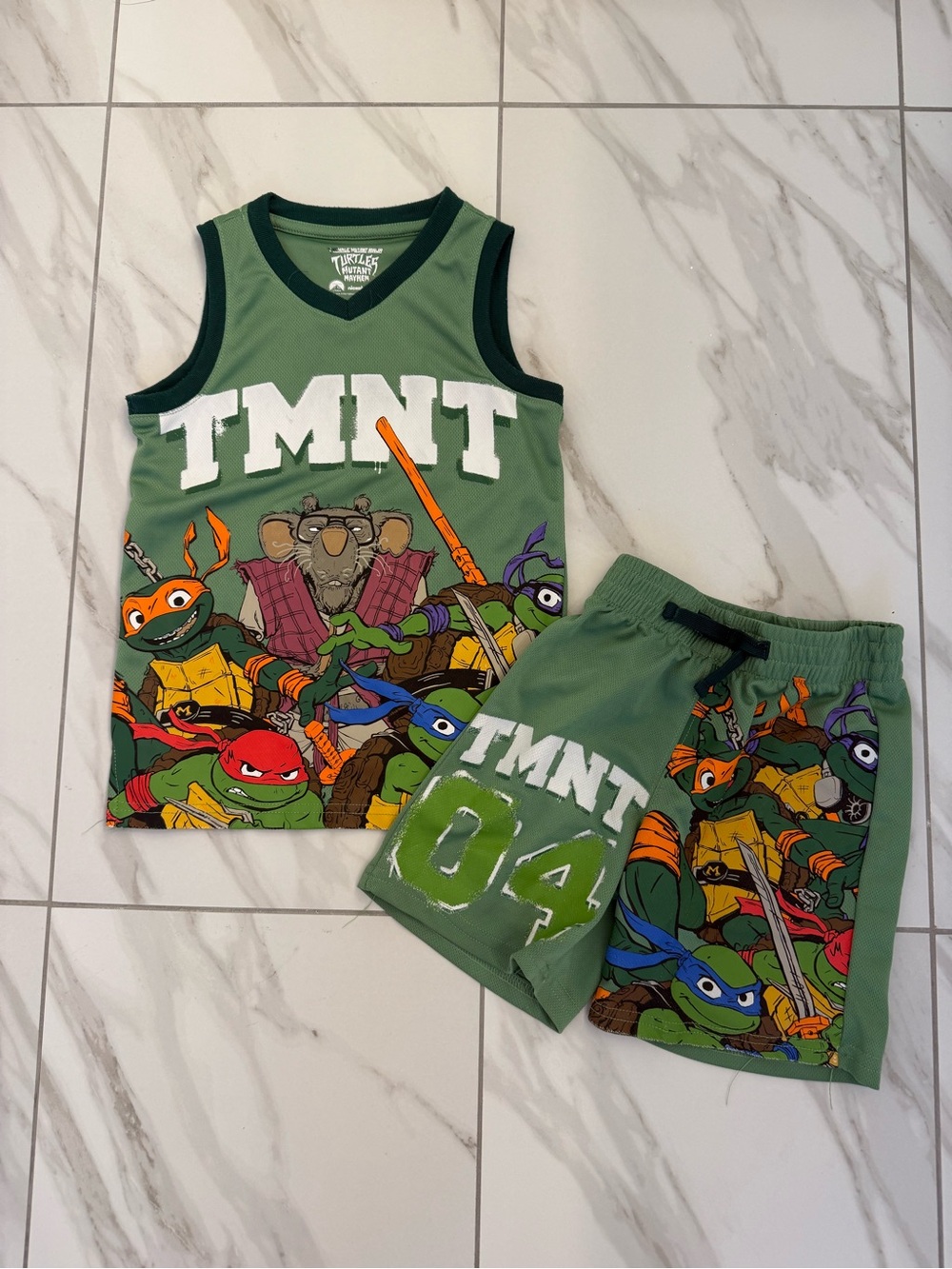 Teenage Mutant Ninja Turtles shirts tank set Green
